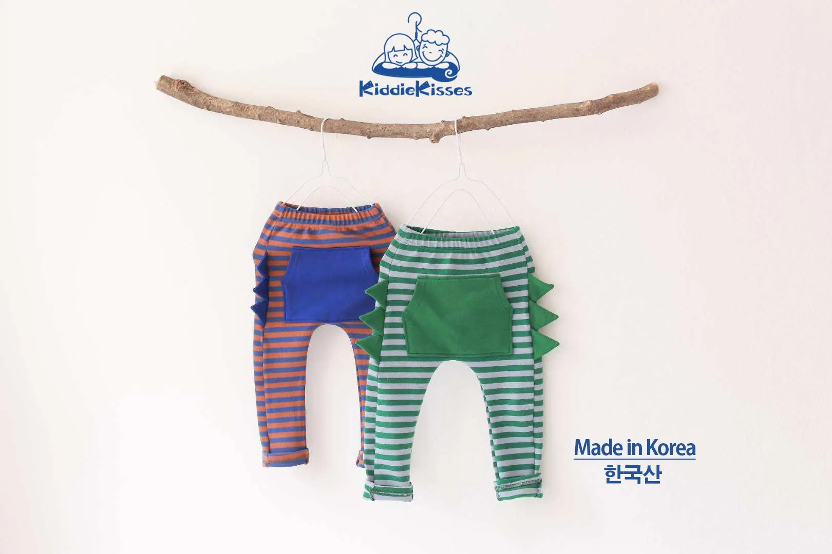 男童裝藍色恐龍褲