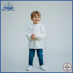 Korean Boys’ & Girls’ White Top