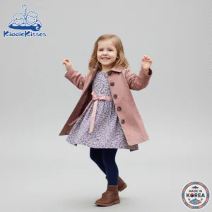 Alternative view of Korean Girls’ Windbreaker Jacket (Pink Peach)