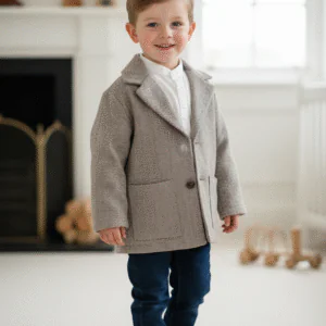 Korean Boys’ & Girls’ Blazer (Gray)