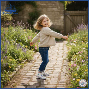 Alternative view of Korean Girls’ Top (Light Brown / Dark Brown)